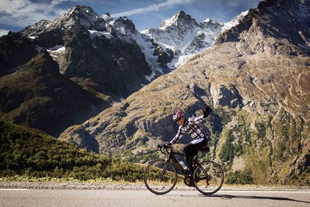Cyclists showcasing the Ride and Seek kit