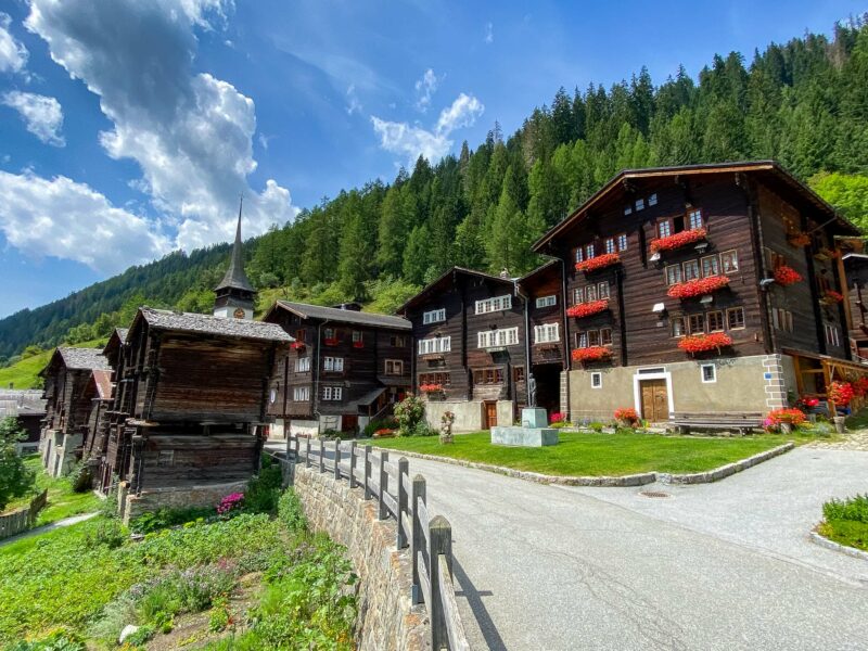Niederwald Village in Switzerland