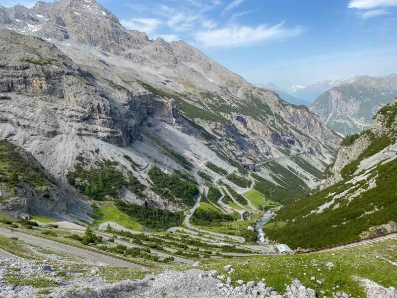 Winding mountain road