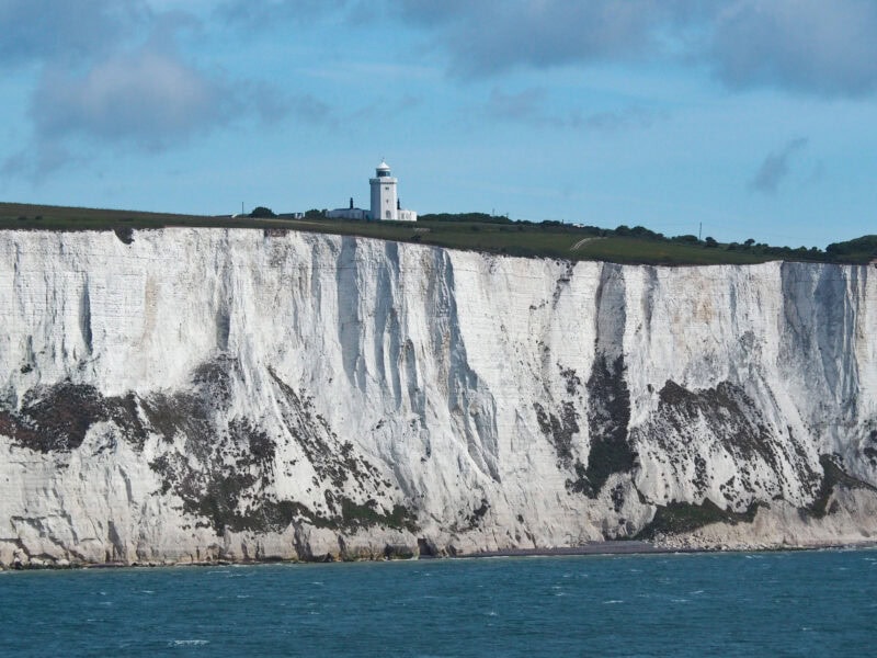 Views of the white cliffs of Dover