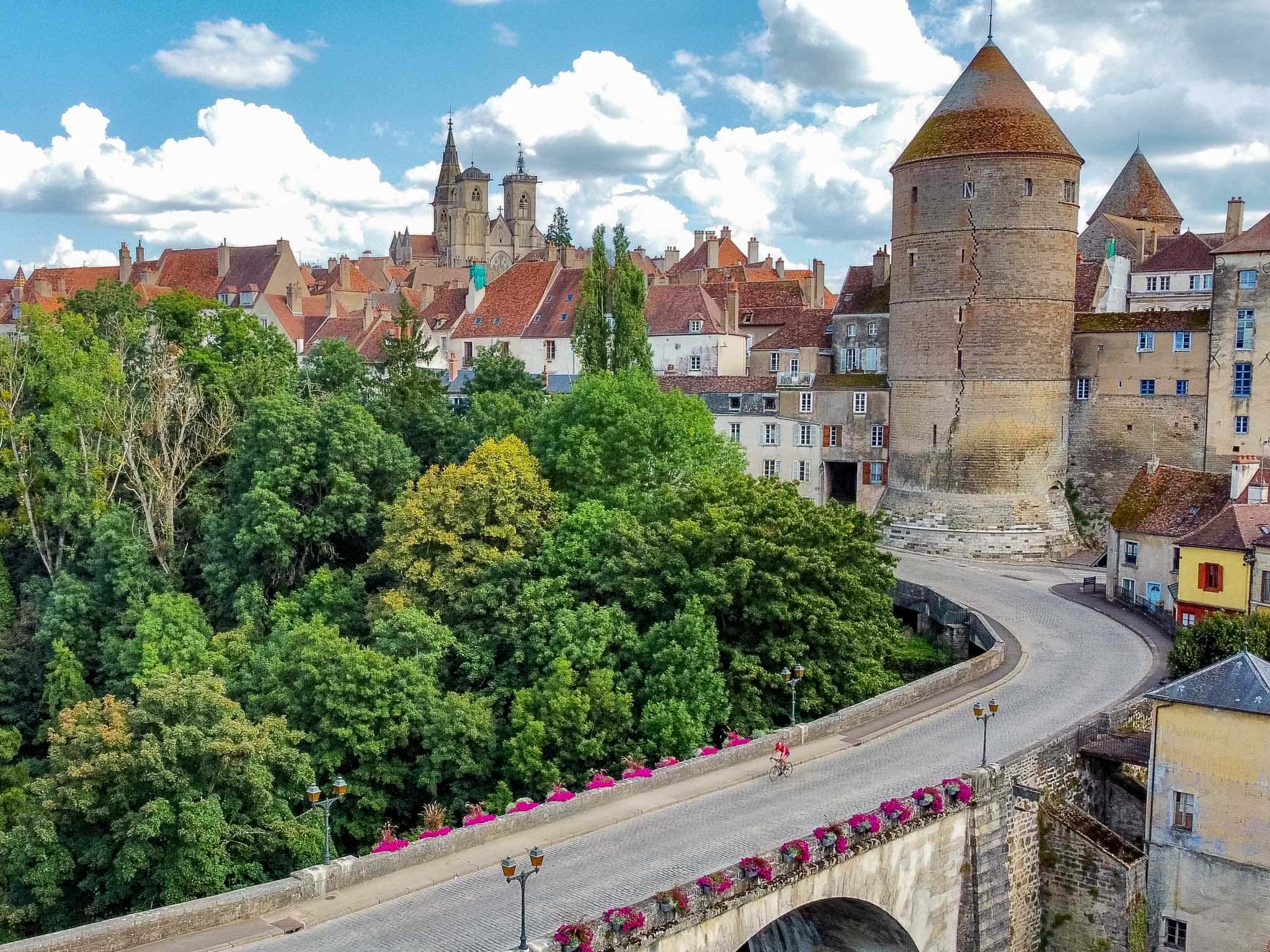 Town of Semur-en-Auxois in Burgundy