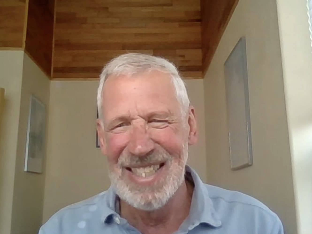 Paul smiling during video interview about his Ride & Seek cycling adventure tours